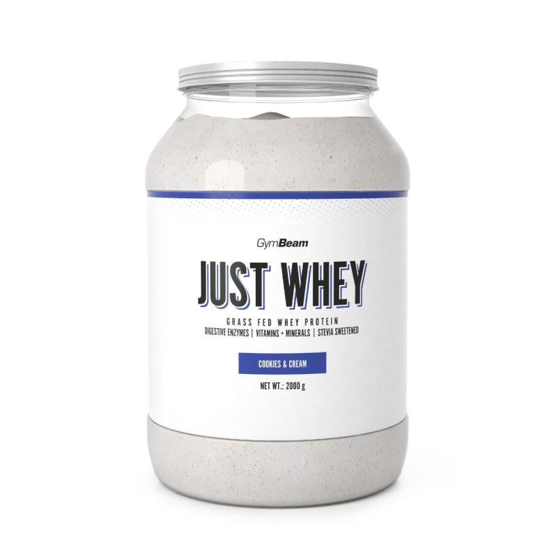 GymBeam Protein Just Whey 2000 g - cookies & cream