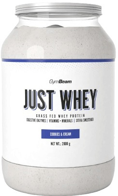 GymBeam Protein Just Whey 2000 g - cookies & cream