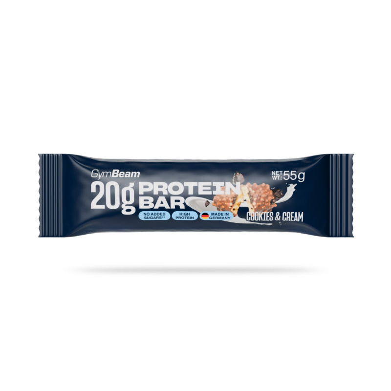 GymBeam 20 g protein bar 55 g - cookies a krém