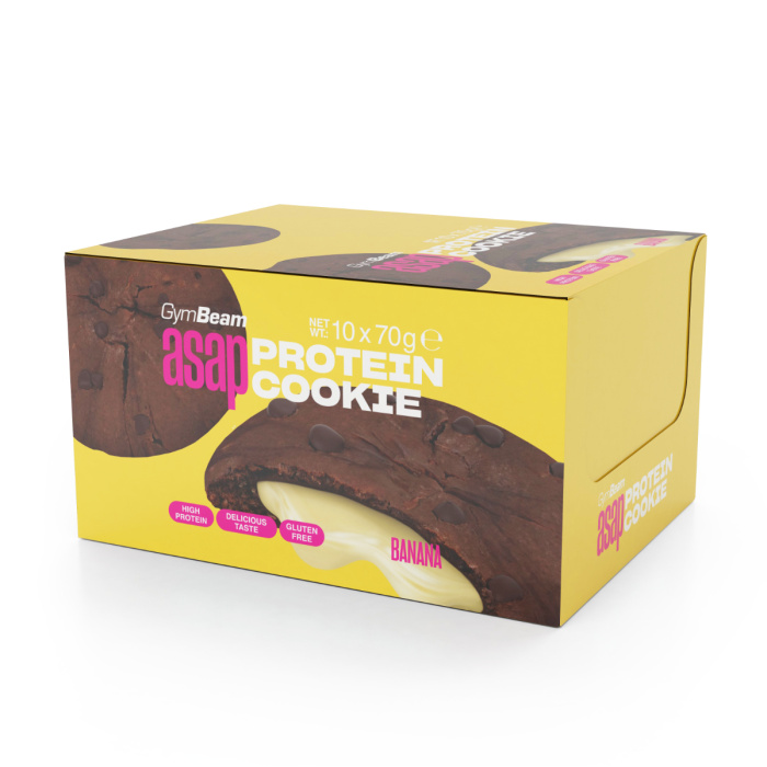 ASAP Protein Cookie Banán 10x70g - GymBeam