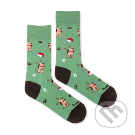 Detské ponožky Santov pes S (Unisex veľkosť S (veľkosť 23-26))