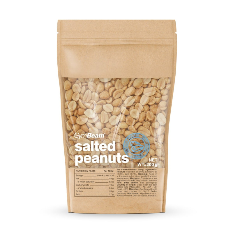 GymBeam Roasted Salted Peanuts