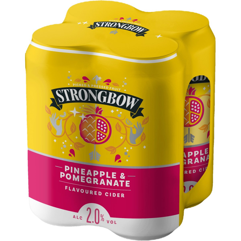 Strongbow Pineapple & Pomegranate cider 4×0,44 l plech