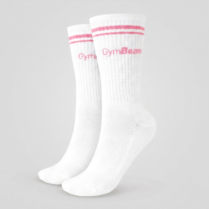 GymBeam Ponožky Crew Pink