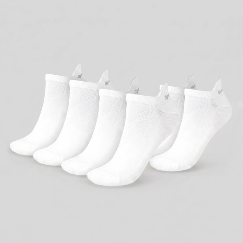 GymBeam Ponožky Tab 3Pack White