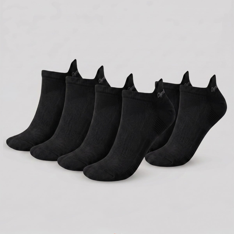 GymBeam Ponožky Tab 3Pack Black