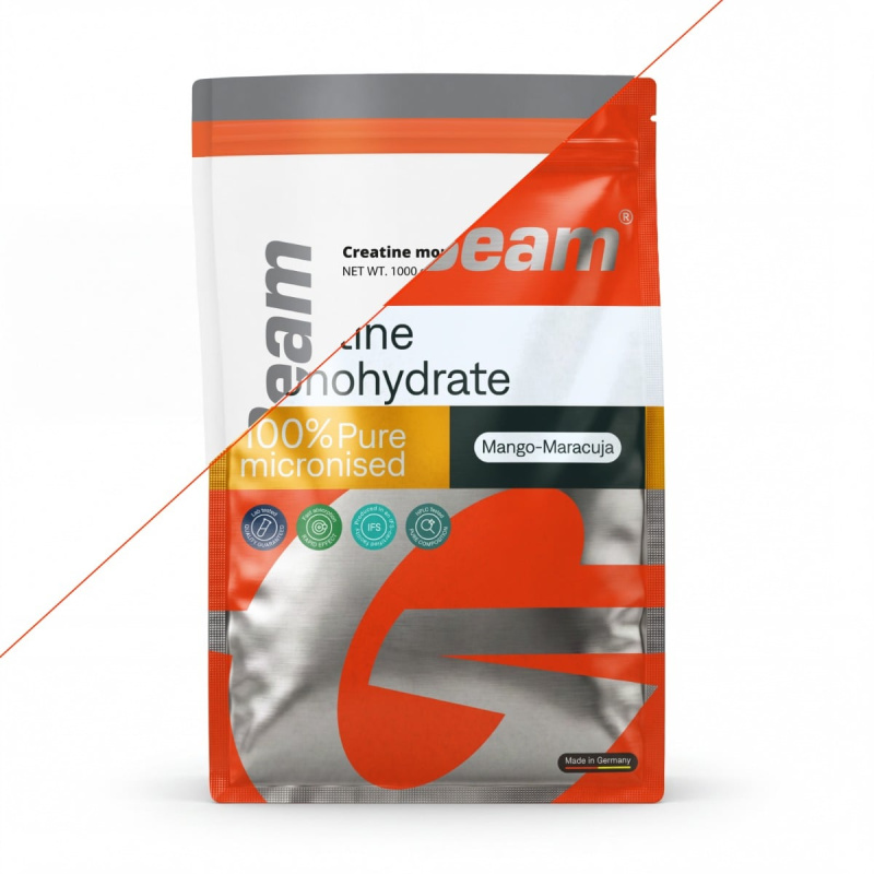 GymBeam 100% Kreatin monohydrát 1000 g - mango/marakuja
