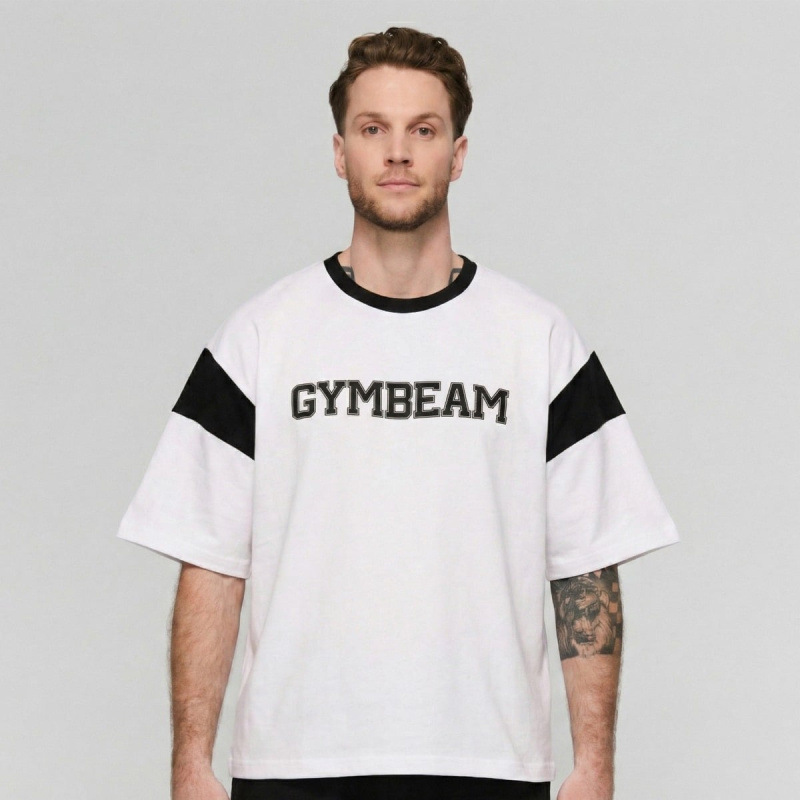 GymBeam Tričko Premium Heavyweight Varsity