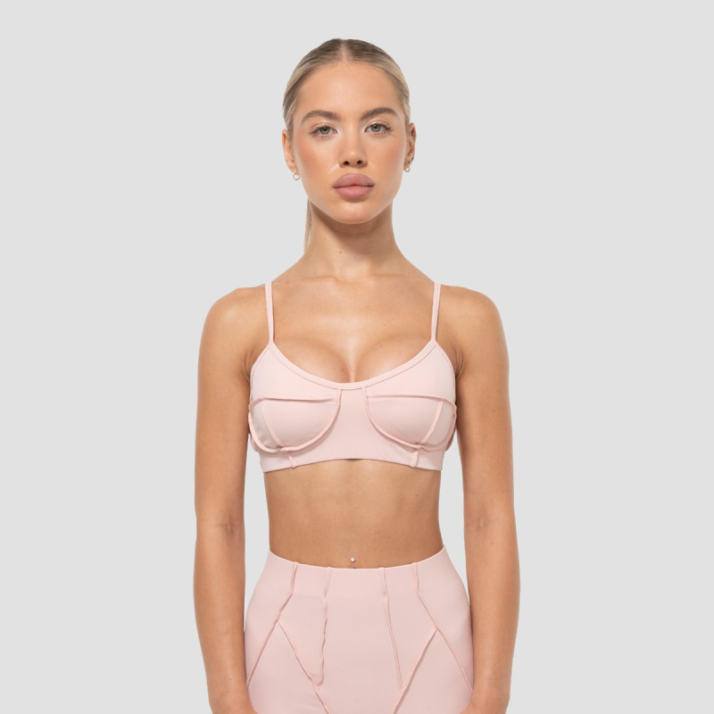 GymBeam Sportovní podprsenka Cosmo Pink