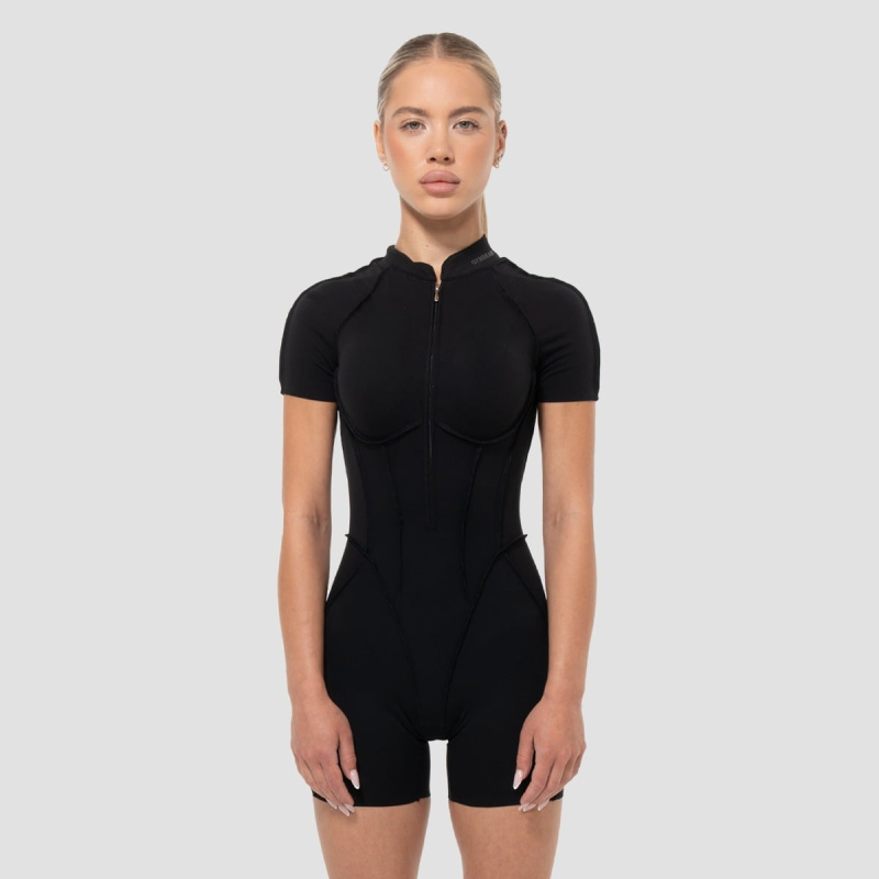 GymBeam Dámský overal Cosmo Black