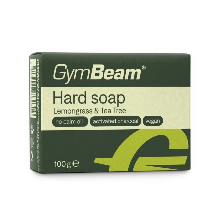 GymBeam Tuhé mýdlo Lemongrass & Tea tree oil 100 g