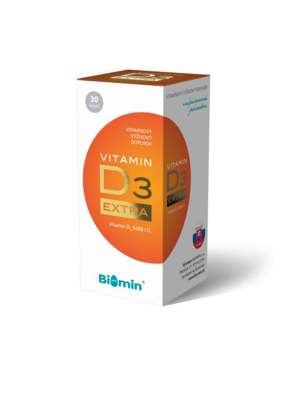 BIOMIN Vitamin D3 extra 5600 I.U. 30 tobolek