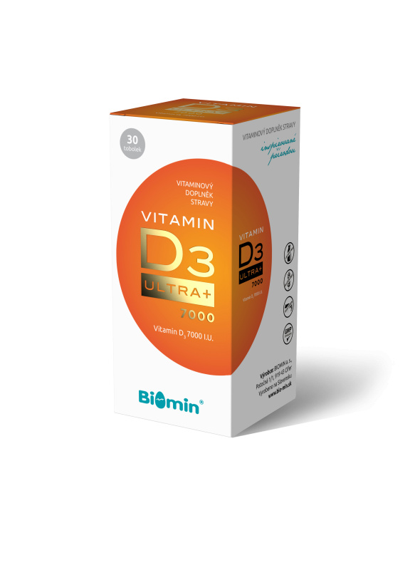 BIOMIN Vitamin D3 Ultra+ 7000 I.U. 30 tobolek