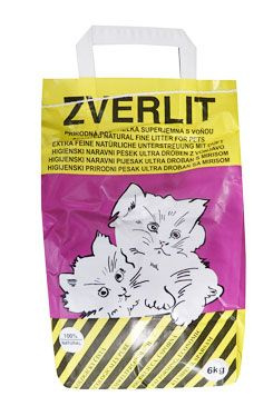 Podestýlka Cat Zverlit superjemná - tmavofialová s vůní 6 kg