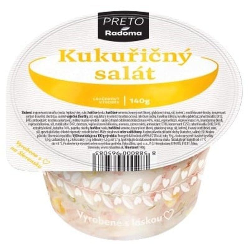 Preto Ryba Žilina Kukuřičný salát