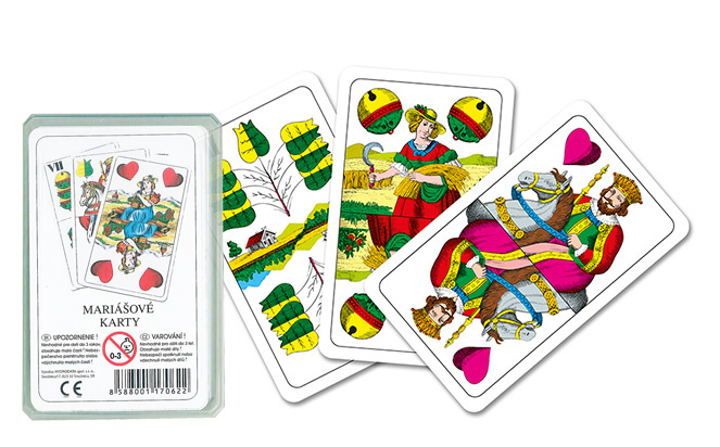 Karty pro mariáš v plastové krabičce