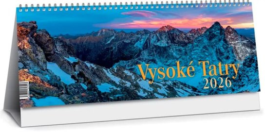 Vysoké Tatry 2026 - stolový kalendár