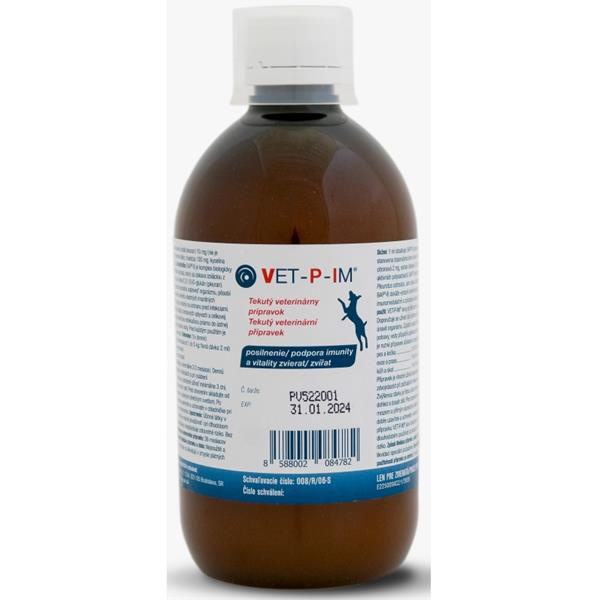 Plerasan V Sirup Psy+Kočky (VET-P-IM sirup) 500 ml
