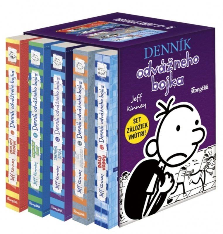 Denník odvážneho bojka (box 11–15) - Jeff Kinney - kniha z kategorie Beletrie pro děti