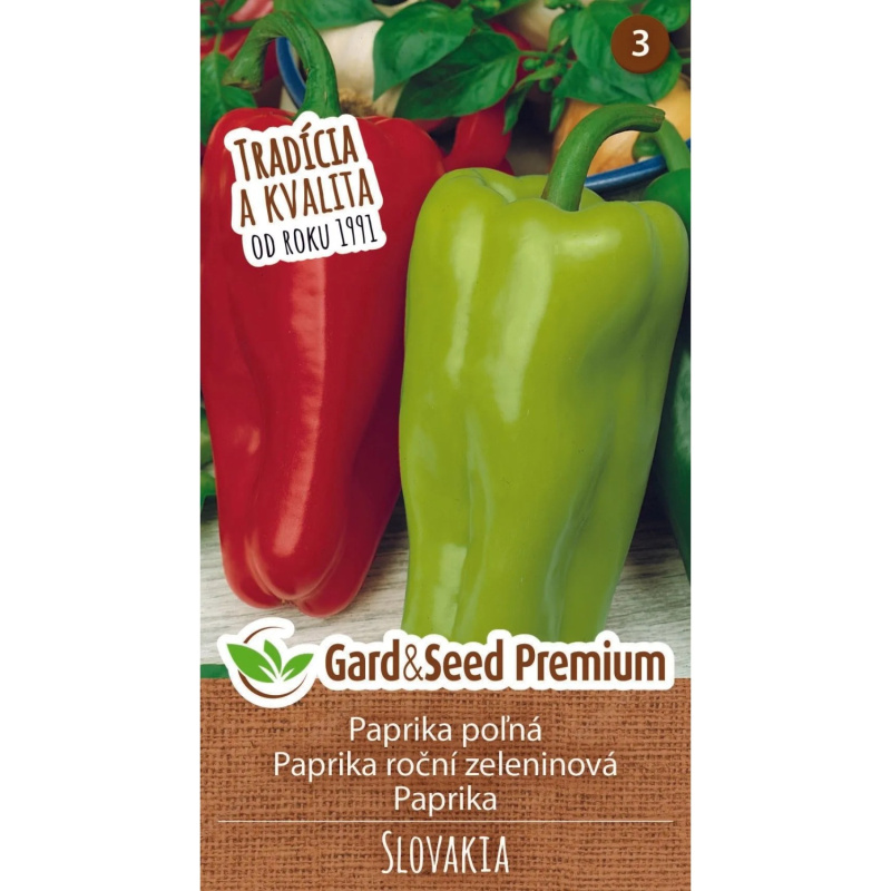 GardenSeed Premium Semínka Paprika roční zeleninová Slovakia