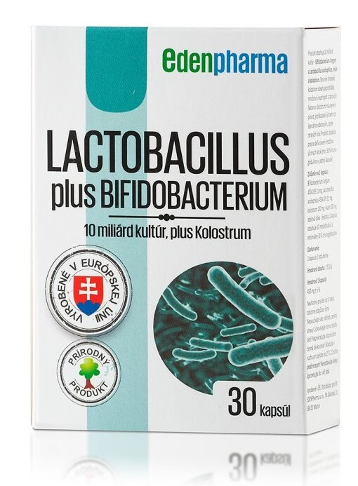 EDENPHARMA Lactobacillus plus bifidobacterium 30 kapslí