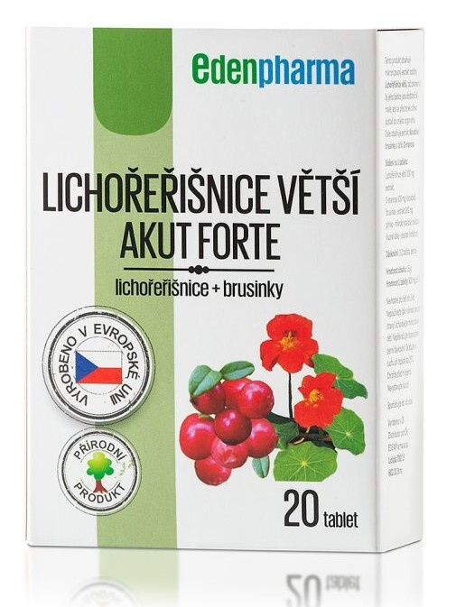 EDENPHARMA Lichořeřišnice větší akut forte 20 tablet