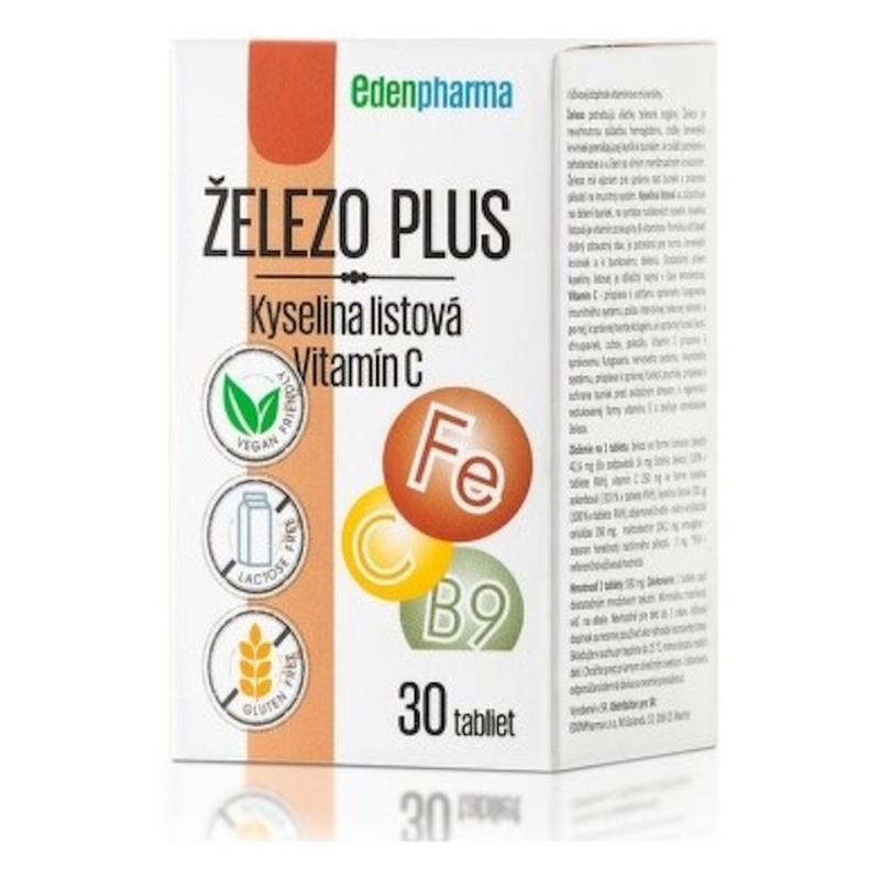 EDENPHARMA Železo Plus 30 tablet