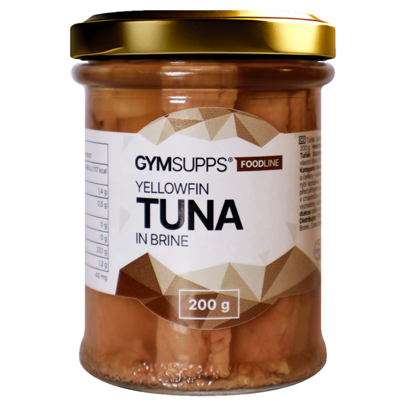 Gymsupps Tuňák žlutoploutvý filety ve vlastní šťávě - 200g