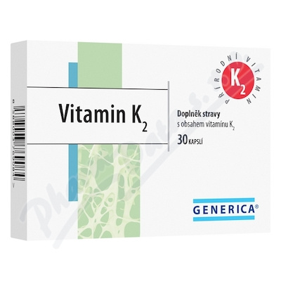 GENERICA Vitamin K2 30 kapslí