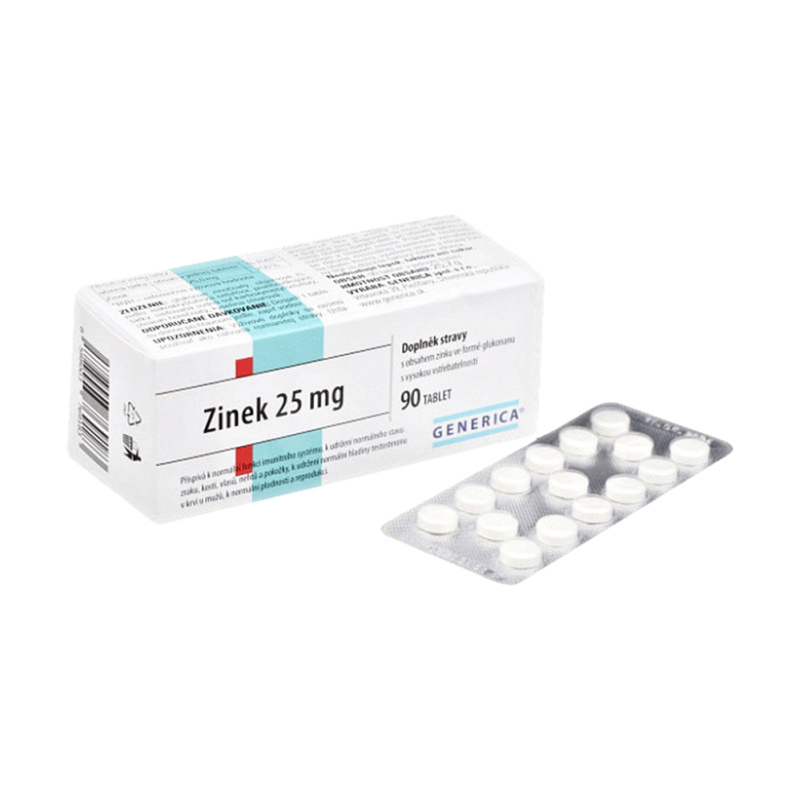 Generica Zinek 25 mg 90 tablet