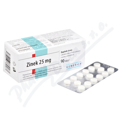 Generica Zinek 25 mg 90 tablet