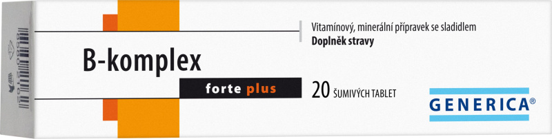 GENERICA B-komplex forte plus 20 šumivých tablet