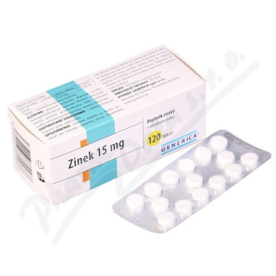 GENERICA Zinek 15 mg 120 tablet