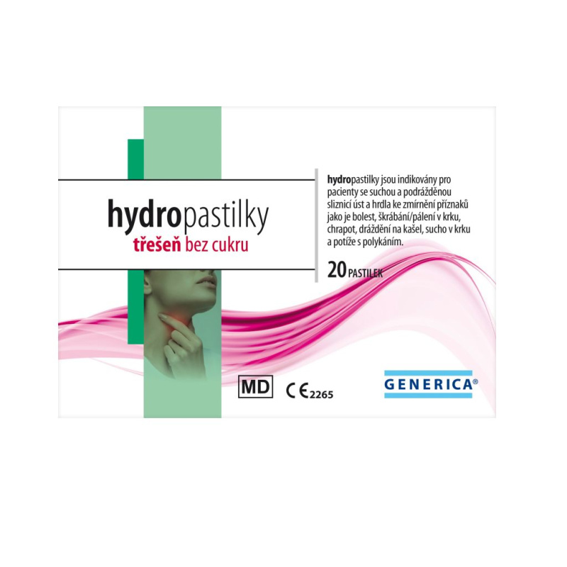 GENERICA Hydro pastilky třešeň 20 kusů