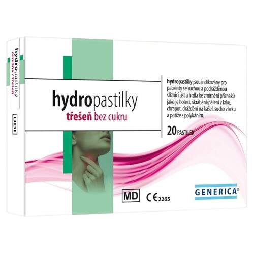GENERICA Hydro pastilky třešeň 20 kusů