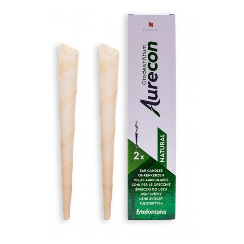 AURECON Ušní svíčky Natural 2 kusy