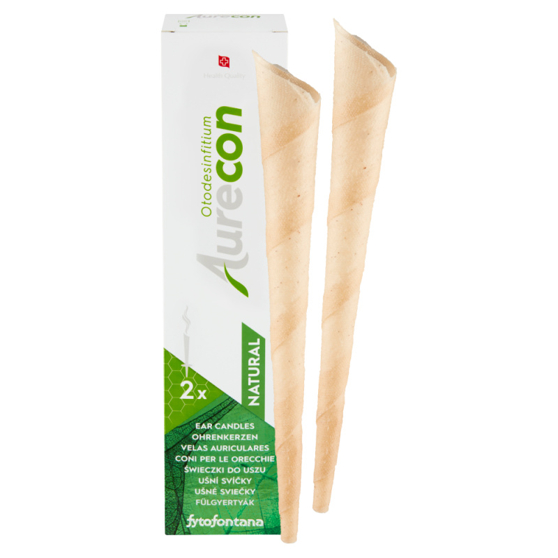 AURECON Ušní svíčky Natural 2 kusy