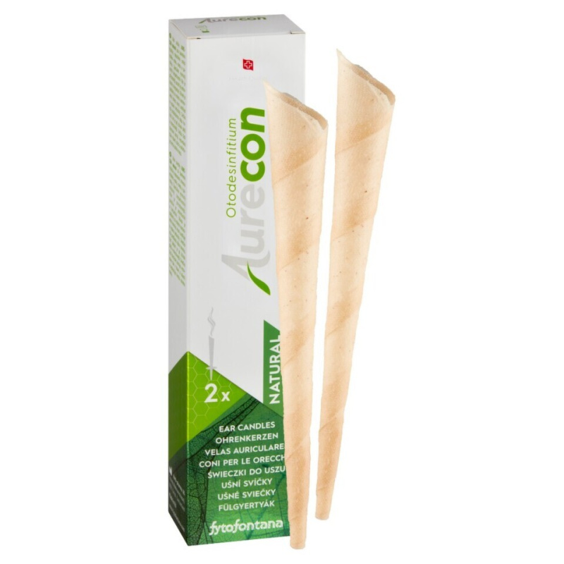 AURECON Ušní svíčky Natural 2 kusy