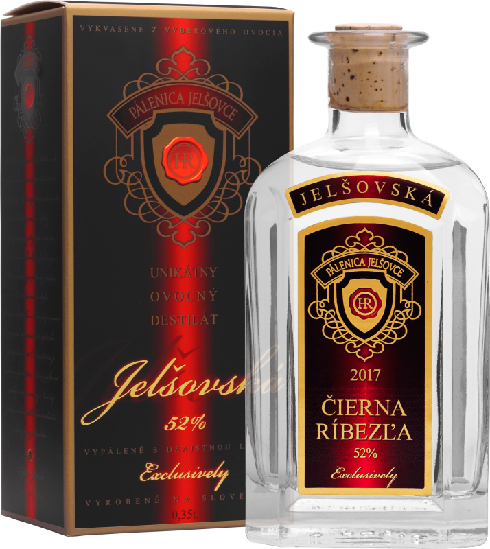 Jelšovská Černý Rybíz 0,35l 52%