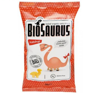 BioSaurus BIO Kukuřičný snack kečupový