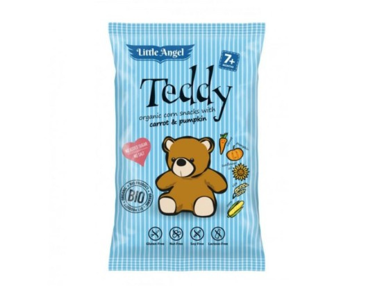 Little Angel Teddy BIO Křupky mrkev a dýně (4x15g)