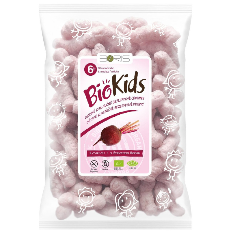 BioKids BIO Bezlepkové křupky červená řepa