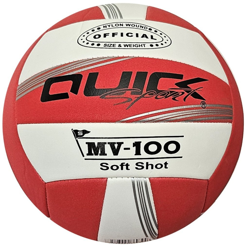 Quick Volejbalový míč MV-100 Soft Shot červená