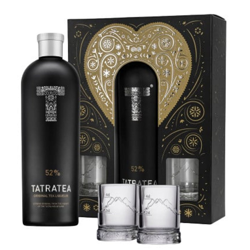 Tatratea Original 52% obj. se 2 sklenicemi, dárkový box