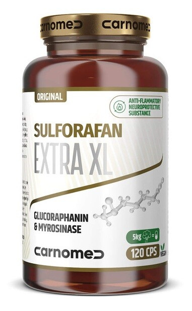Carnomed Sulforafan EXTRA XL Pure Gold Edition 120 kapslí