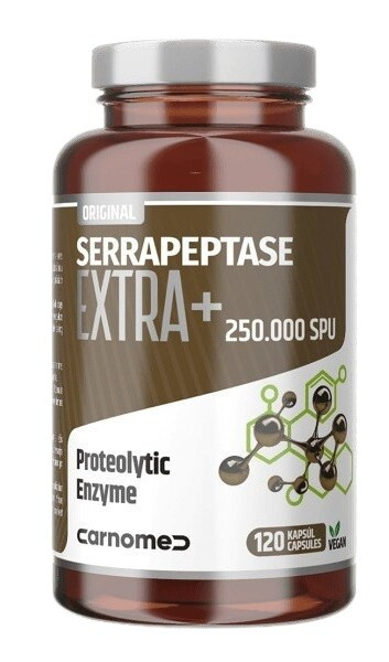 Carnomed Serrapeptase EXTRA+ 250.000 SPU 120 kapslí