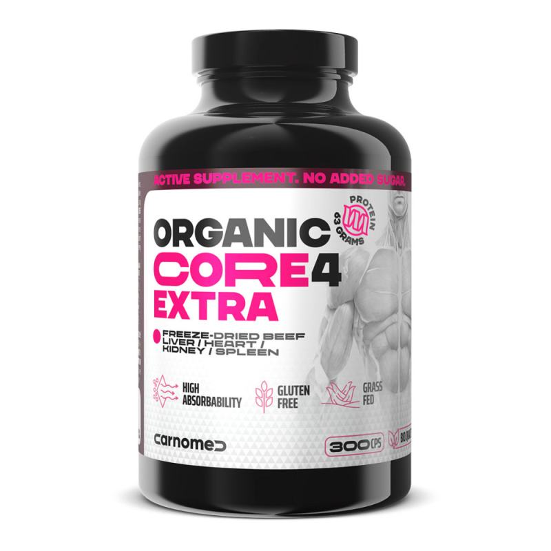 CARNOMED Organic core4 extra 300 kapslí