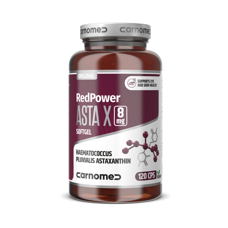CARNOMED RedPower Asta X 8 mg 120 kapslí