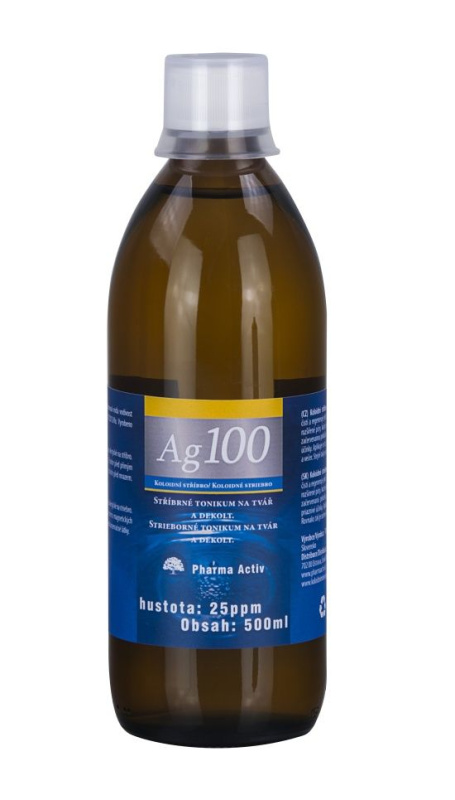 Koloidní stříbro Ag100 25ppm 500ml