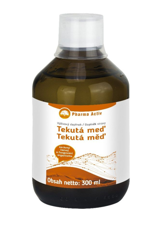 PHARMA ACTIV Tekutá měď + + vitamín C 300 ml
